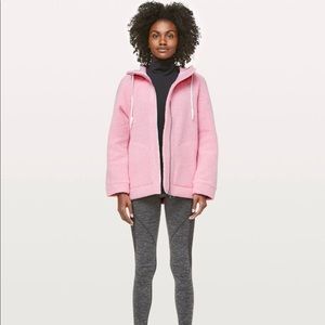 Lululemon NWT So Sherpa Hooded Jacket!  Pink!